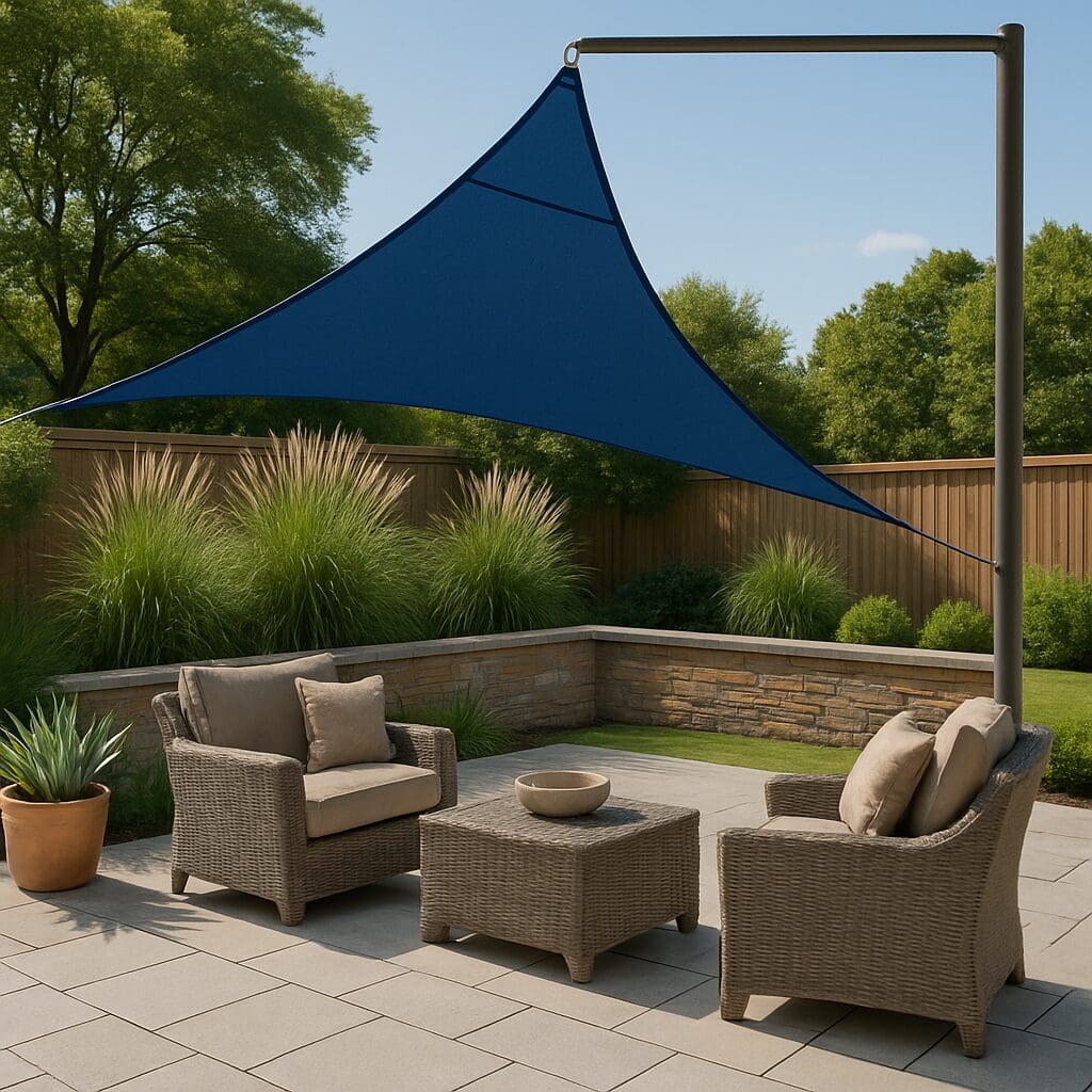 3 point Shade Sail - 6mtrs x 6mtrs x 6mtrs