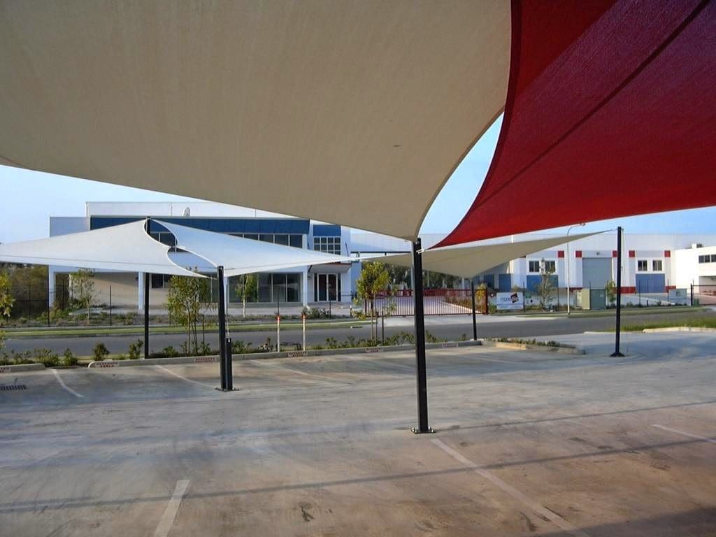 Carpark Shade Sails in Eagle Farm Brisbane