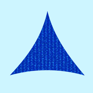 3 point triangle blue Shade Sail – 3mtrs x 3mtrs x 3mtrs