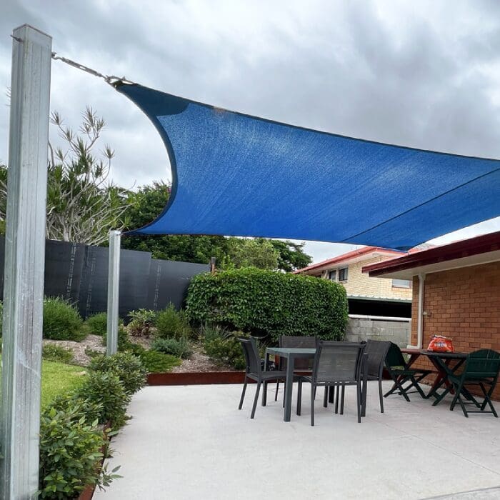 4 Point Shade Sail – 3mtrs Wide x Variable Lengths Waterproof Shade Sails