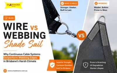 Wire vs Webbing Shade Sail: Why Continuous Cable Is Better